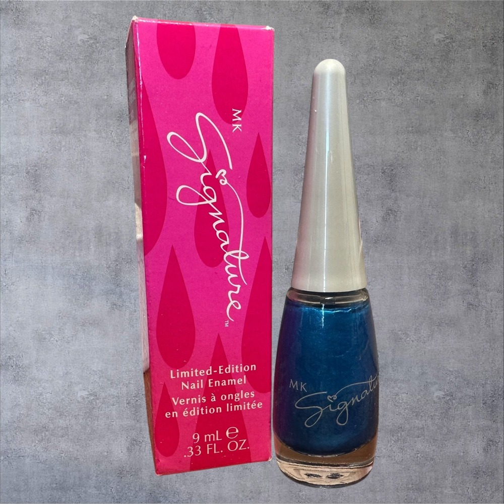 Mary Kay MK Signature Nail Enamel Caribean Blue 9ml New Limited Edition 2008‎